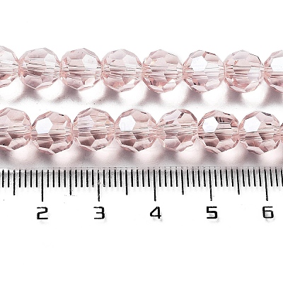 Electroplate Transparent Glass Beads Strands EGLA-A035-T8mm-A20-1