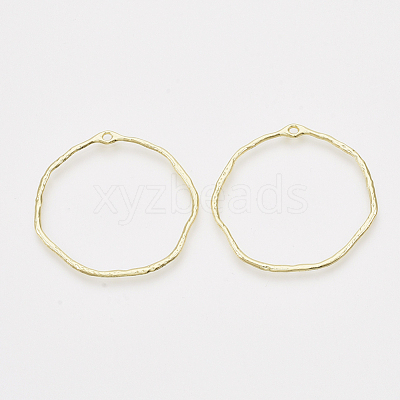Alloy Open Back Bezel Pendants X-PALLOY-S121-82B-1