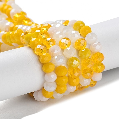 Glass Beads Strands EGLA-A034-M6mm-21-1