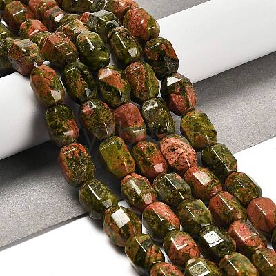 Natural Unakite Beads Strands G-F781-A04-01-1