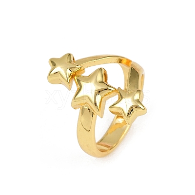Brass Cuff Rings RJEW-C139-15A-G-1