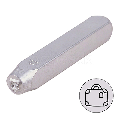 Iron Metal Stamps AJEW-BC0005-55C-1