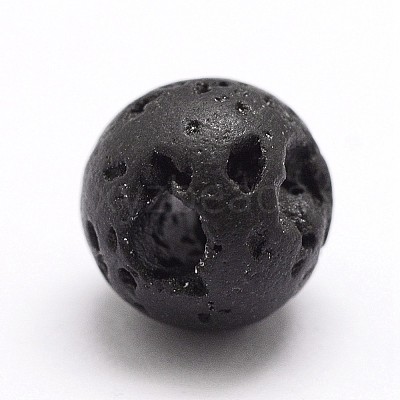 Natural Lava Rock Bead Strands X-G-A163-03-8mm-1