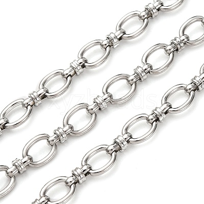 304 Stainless Steel Oval Link Chains CHS-S012-08P-1