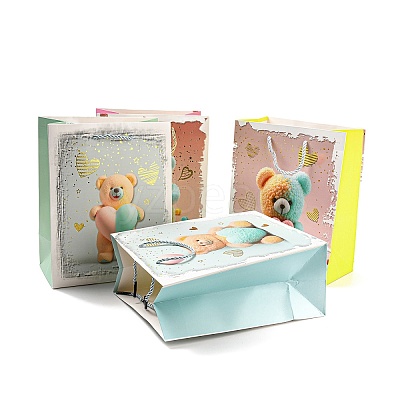 4 Colors Valentine's Day Love Paper Gift Bags CARB-D014-01H-1