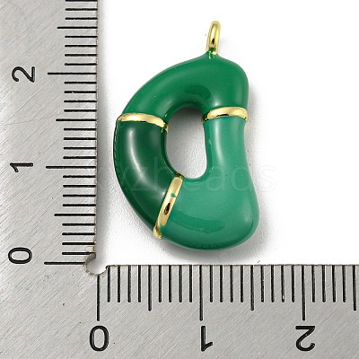 Brass Enamel Pendants KK-E093-03G-D-1