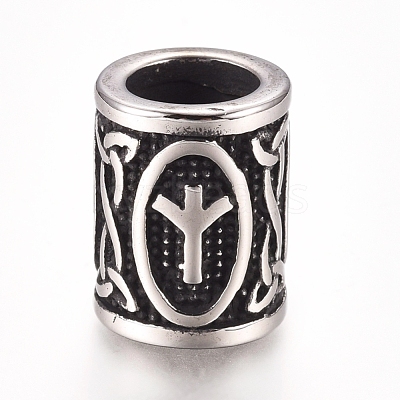 304 Stainless Steel European Beads OPDL-G010-07AS-04B-1