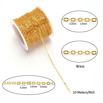 Brass Cable Chains CHC-T008-06C-G-1