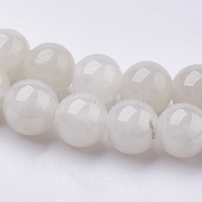 Natural Yellow Jade Beads Strands G-G598-4mm-YXS-03-1