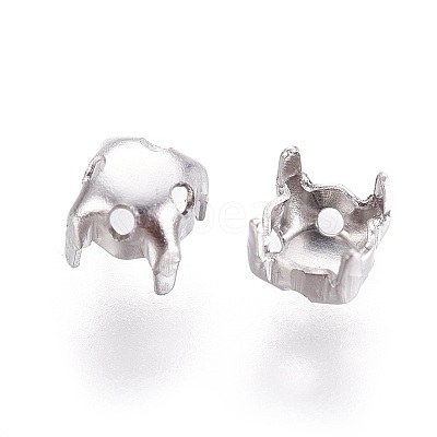 Non-Tarnish 316 Stainless Steel Sew on Prong Settings LS-X-STAS-I118-05P-01-1
