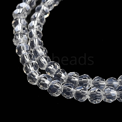 Electroplate Transparent Glass Beads Strands EGLA-A035-T3mm-A19-1