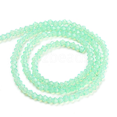 Baking Paint Transparent Glass Beads Strands DGLA-F029-J2mm-05-1