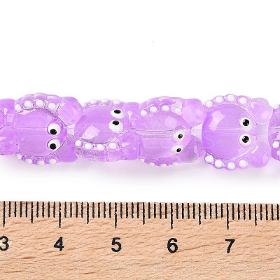 Transparent Glass Beads Strands LAMP-L078-010D-1