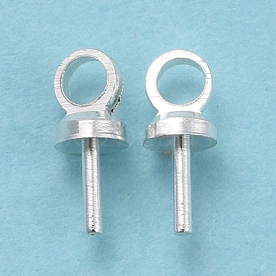 Brass Cup Peg Bails Pendants KK-Z018-01B-S-1