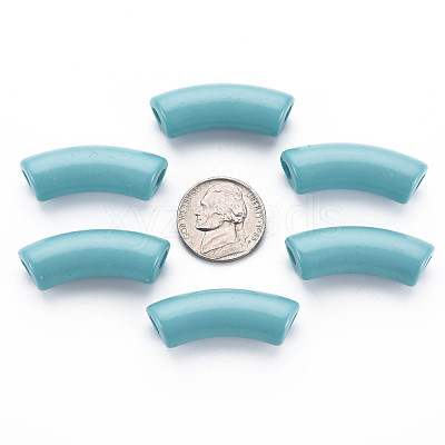 Opaque Acrylic Beads MACR-S372-001B-13-4714-1