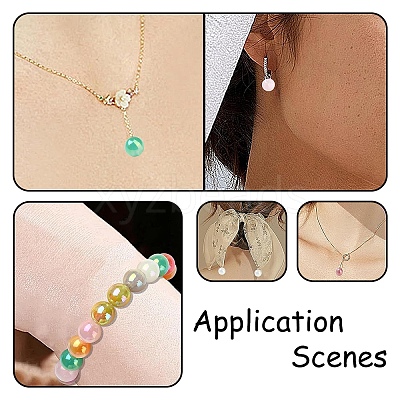 70Pcs 10 Colors Translucent Resin Beads RESI-YW0001-74-1