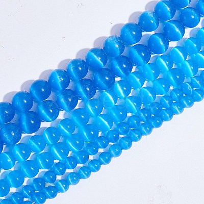 Round Cat Eye Beads G-SZ0001-80F-1