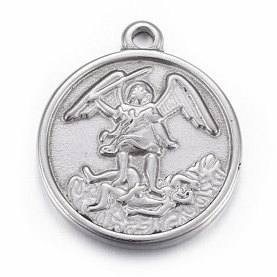 Non-Tarnish 304 Stainless Steel Pendants STAS-P218-09-1