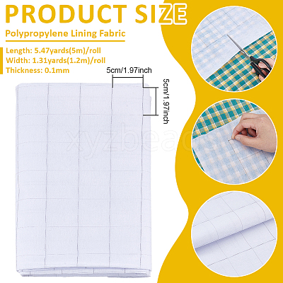 Polypropylene Lining Fabric DIY-WH0622-600B-1