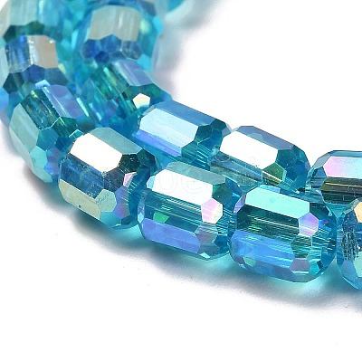 Electroplate Glass Beads Strands EGLA-D030-19L-1