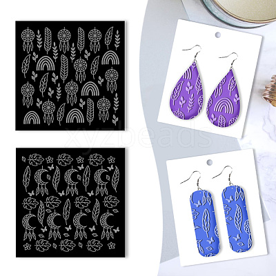 Acrylic Clay Texture Boards DIY-WH0498-0018-1