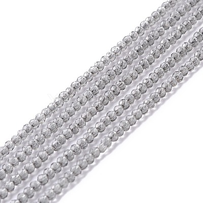 Transparent Glass Beads Strands GLAA-C019-01A-28-1