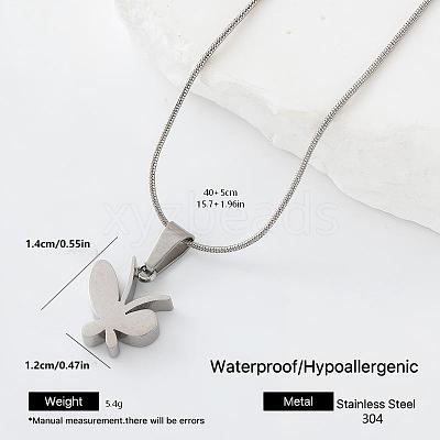 304 Stainless Steel Pendant Necklaces for Women DV7117-6-1