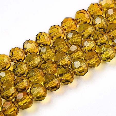 Baking Paint Transparent Glass Beads X1-DGLA-A035-T4mm-A05-1