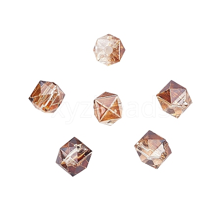 Two Tone Transparent Spray Painted Acrylic Bead LS-X-ACRP-T005-26A-1