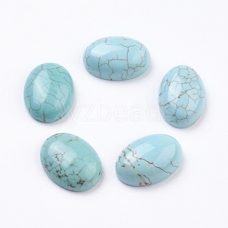 Natural Howlite Cabochons G-E482-01E-1