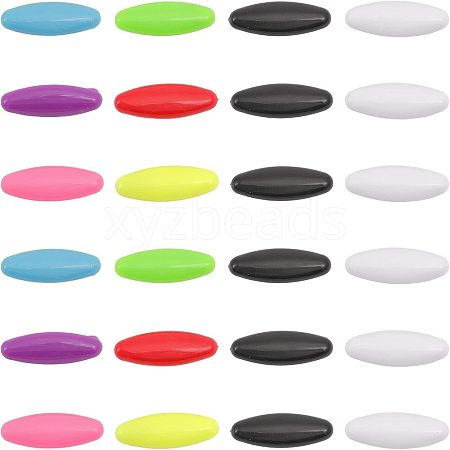 CHGCRAFT 60Pcs Plastic Oval Lapel Pins JEWB-CA0001-21-1