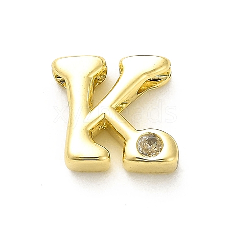 Rack Plating Brass Cubic Zirconia Beads KK-L210-008G-K-1