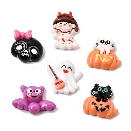 Opaque Resin Cabochons RE-CBAD5BB-01-1