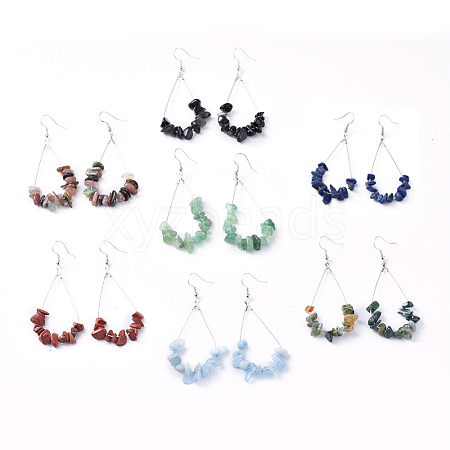 Dangle Earrings EJEW-E255-B-1