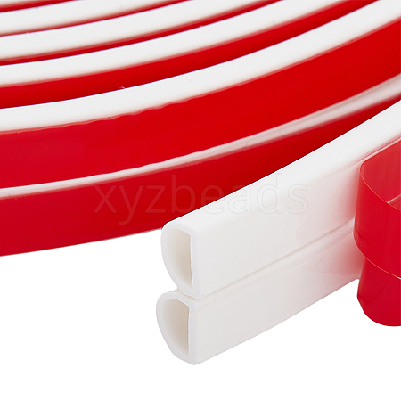 Silicone D-Shaped Sealing Strip AJEW-WH0258-909-1
