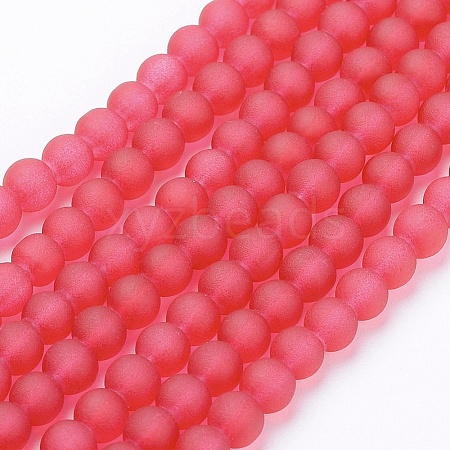 Transparent Glass Bead Strands GLAA-S031-4mm-40-1