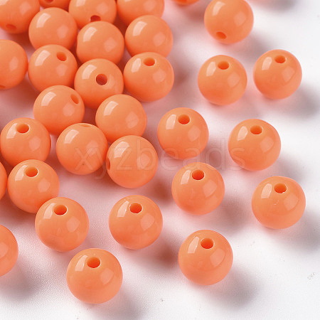 Opaque Acrylic Beads X-MACR-S370-C10mm-A11-1