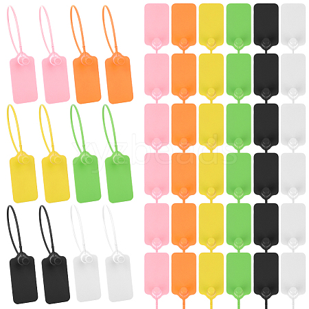 120Pcs 6 Colors Plastic Anti-Theft Buckles ODIS-GO0001-07-1