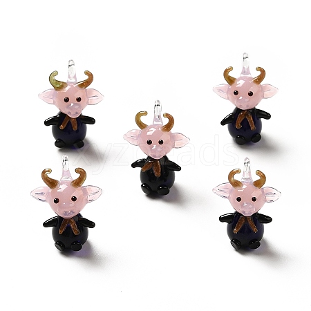 Handmade Lampwork Pendants LAMP-TAG0001-02A-1