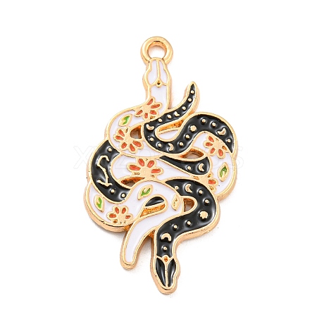 Alloy Enamel Pendants ENAM-K070-06C-G-1