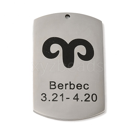 Non-Tarnish 304 Stainless Steel Pendants STAS-C098-01C-P-1