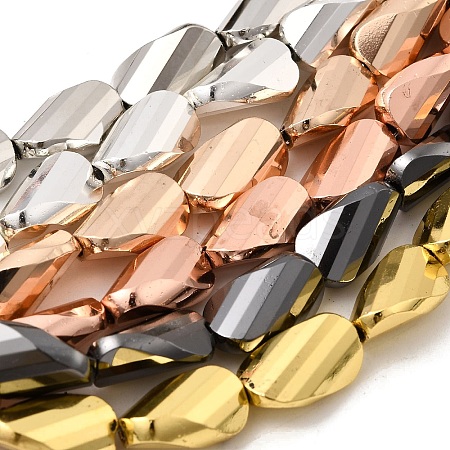 Electroplate Glass Beads Strands EGLA-F166-05B-1