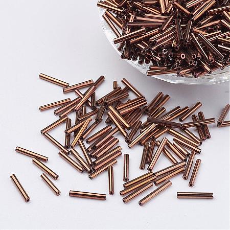 Glass Bugle Beads SEED-E001-6mm-81#-1