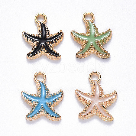 Alloy Enamel Pendants X-ENAM-S121-023-M-1