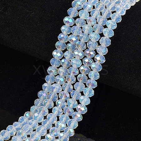 Electroplate Glass Beads Strands EGLA-A044-J6mm-L06-1