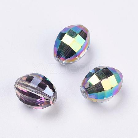 Imitation Austrian Crystal Beads SWAR-F056-13x10mm-31-1