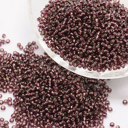 8/0 Transparent Glass Round Seed Beads X-SEED-J010-F8-57-1