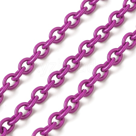 Spray Painted 304 Stainless Steel Cable Chains STAS-B067-06A-05-1