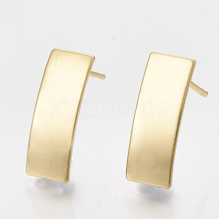 Brass Stud Earring Findings KK-T035-83-1