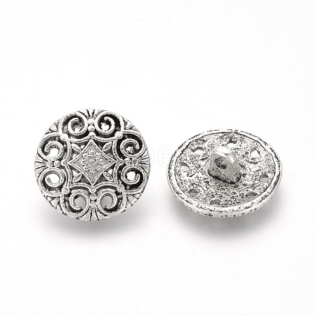Tibetan Style Alloy Buttons X-TIBE-S307-65AS-1